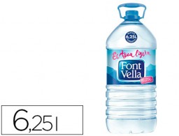 Agua mineral natural Font Vella 6,25l.